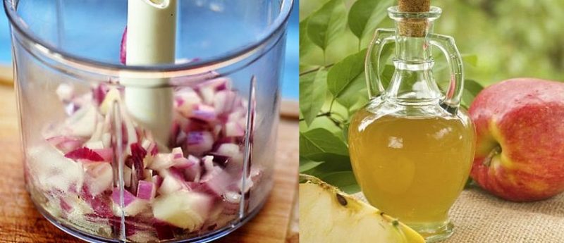 Старчески петна Ябълков оцет и лук